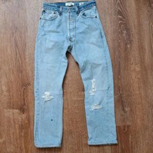 Vintage Levi's 501 Re/done High Rose Ankle Crop Jeans